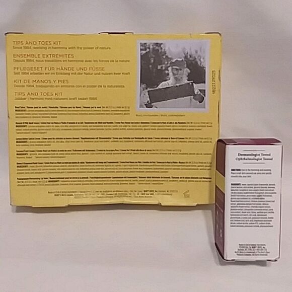 Burt's Bees Tips And Toes Kit and Firming Eye Cream Renewal 7 Total Items - Picture 2 of 5